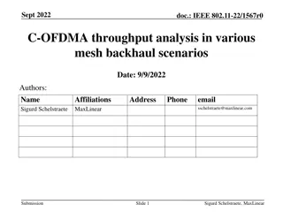 IEEE 802.11-22 C-OFDMA Throughput Analysis