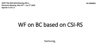 Discussion on BC and CSI-RS Configuration in 3GPP TSG-RAN Meeting #95-e
