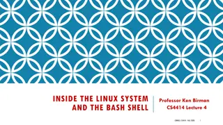 Exploring Linux System and Bash Shell: Key Concepts and Demonstration
