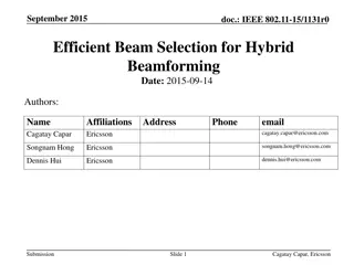 Efficient Beam Selection for Hybrid Beamforming in IEEE 802.11-15