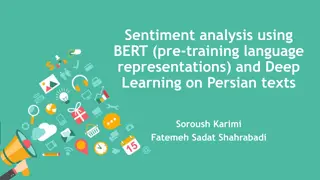 BERT and Deep Learning for Persian Text Sentiment Analysis