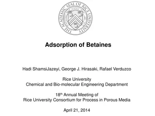 Adsorption of Betaines in EOR Processes