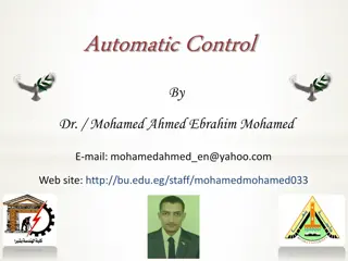 Automatic Control: Lectures, Bode Plots, Examples, and More