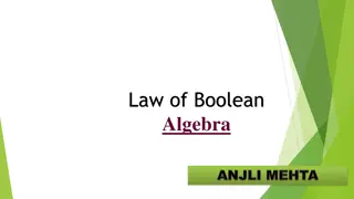 Laws of Boolean Algebra for Logical Circuit Design