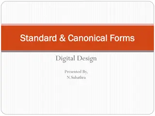 Canonical Forms in Digital Logic Design