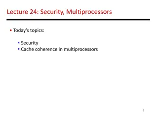 Security and Cache Coherence in Multiprocessors