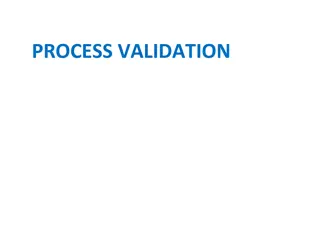 Process Validation in Manufacturing