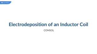 Modeling Electrodeposition of an Inductor Coil in COMSOL