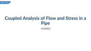 Coupled Analysis of Flow and Stress in a Pipe Using COMSOL