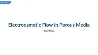 Electroosmotic Flow in Porous Media Modeling