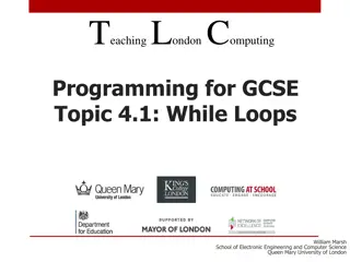 While Loops in Programming for GCSE Students