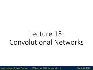 Convolutional Networks in Lecture 15