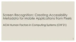 Automatic Accessibility Metadata Generation for Mobile Applications