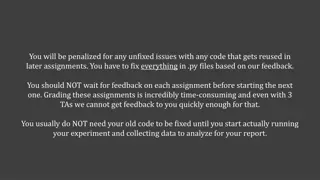 Effective Data Logging and Code Maintenance in Assignments