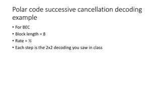 Polar Code Successive Cancellation Decoding for Binary Erasure Channel