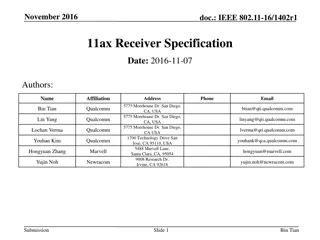 IEEE 802.11-16/1402r1 11ax Receiver Specification
