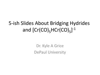 Bridging Hydrides in [Cr(CO)5HCr(CO)5]-1