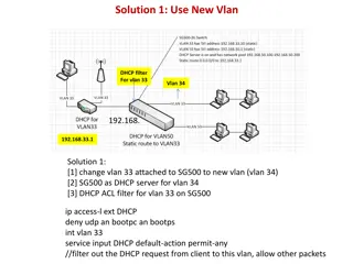 Efficient Solutions for VLAN and DHCP Management