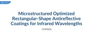 Optimized Rectangular-Shape Antireflective Coatings for Infrared Wavelengths