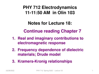 Dive into Electromagnetic Response and Dielectric Materials