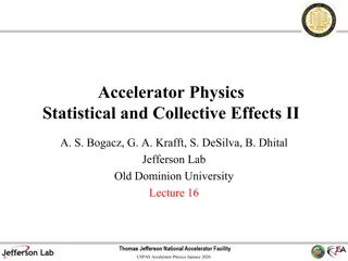 Statistical and Collective Effects in Accelerator Physics