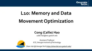 Memory and Data Movement Optimization in ECE at Georgia Tech