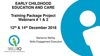 Early Childhood Education and Care Training Package Project Webinars