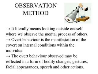 Observation Method in Psychology