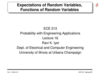 Random Variables and Expectations in Engineering Applications