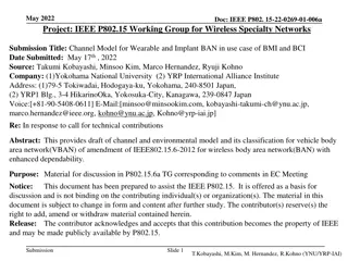 Channel Model Classification for Wearable and Implant Networks