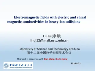 Electromagnetic Fields with Electric and Chiral Conductivities in Heavy-Ion Collisions
