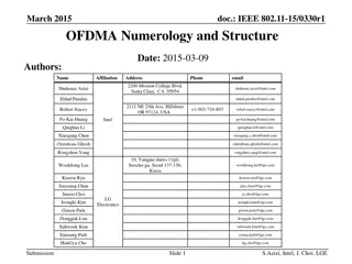 IEEE 802.11-15/0330r1 OFDMA Numerology and Structure