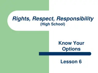 Birth Control Options and Responsibilities