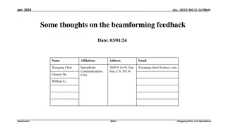 Insights on Beamforming Feedback in IEEE 802.11-24 Standard