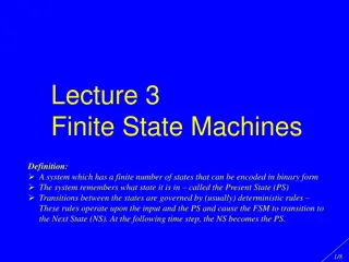 Finite State Machines in Microcontrollers