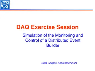 Develop Distributed Event Builder Servers for Monitoring and Control