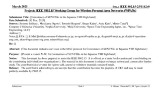 Coexistence of SUN FSKs in Japanese VHF-High Band