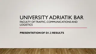 Adriatik University Bar: Faculty of Traffic, Communications, and Logistics
