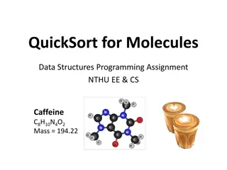 QuickSort for Molecules Data Structures Programming Assignment
