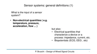 Sensor Systems and Hierarchy in Circuits