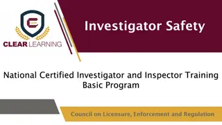 Certified Investigator Safety Training Program