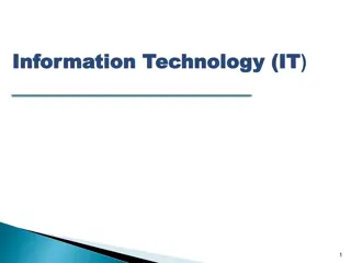 Introduction to Information Technology and Computers