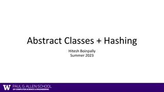 Abstract Classes and Inheritance Overview - Summer 2023