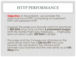 Comparison of HTTP Performance: Non-Persistent vs Persistent