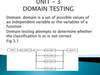 Domain Testing and Bug Assumptions