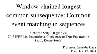 Discovering Window-Chained Longest Common Subsequence Problem