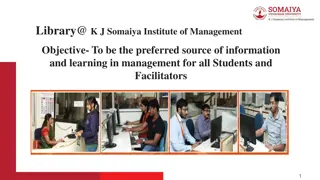 Source of Information and Learning in Management - K.J. Somaiya Institute Library