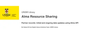 Alma Resource Sharing Partner Data Updates via Alma API