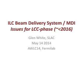 ILC Beam Delivery System & MDI Critical Issues for LCC Phase