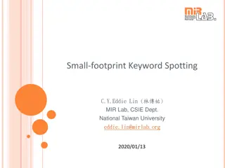 Efficient Small-Footprint Keyword Spotting Strategies